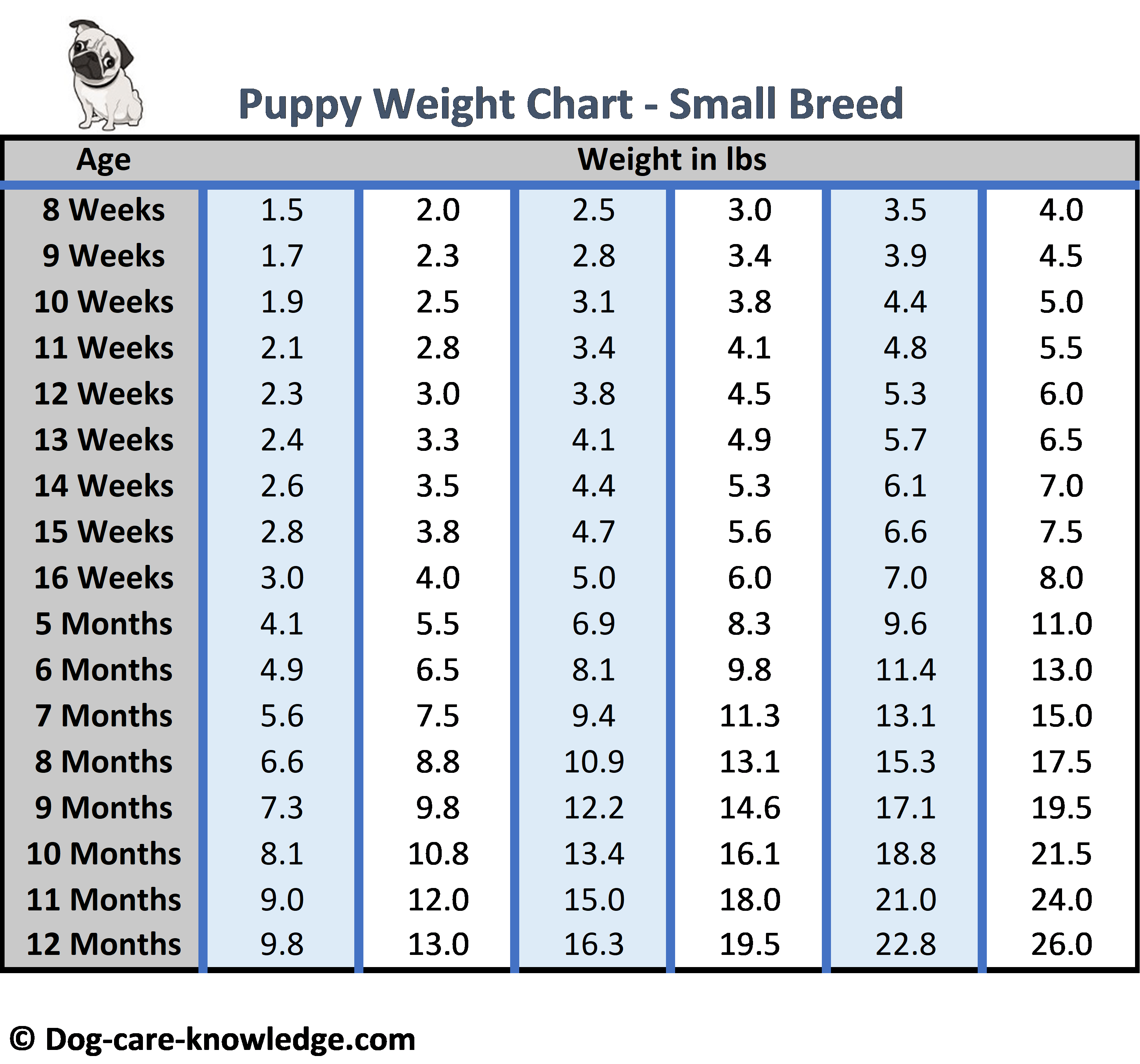 Puppy Weight Chart This Is How Big Your Dog Will Be